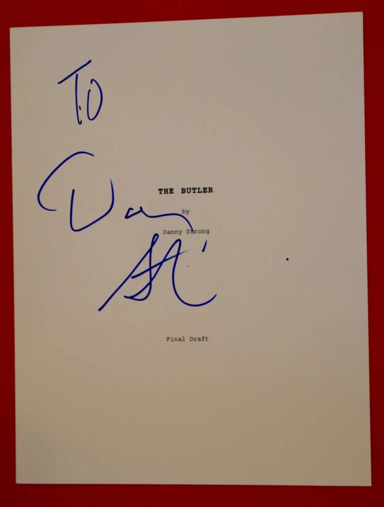 Danny Strong Signed Autographed The Butler Full Movie Script