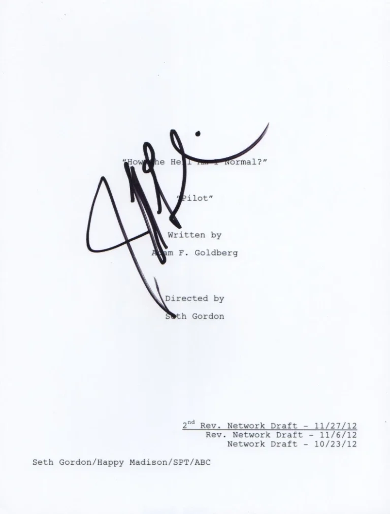 Jeff Garlin Signed Autographed The Goldbergs Full Pilot Episode Script