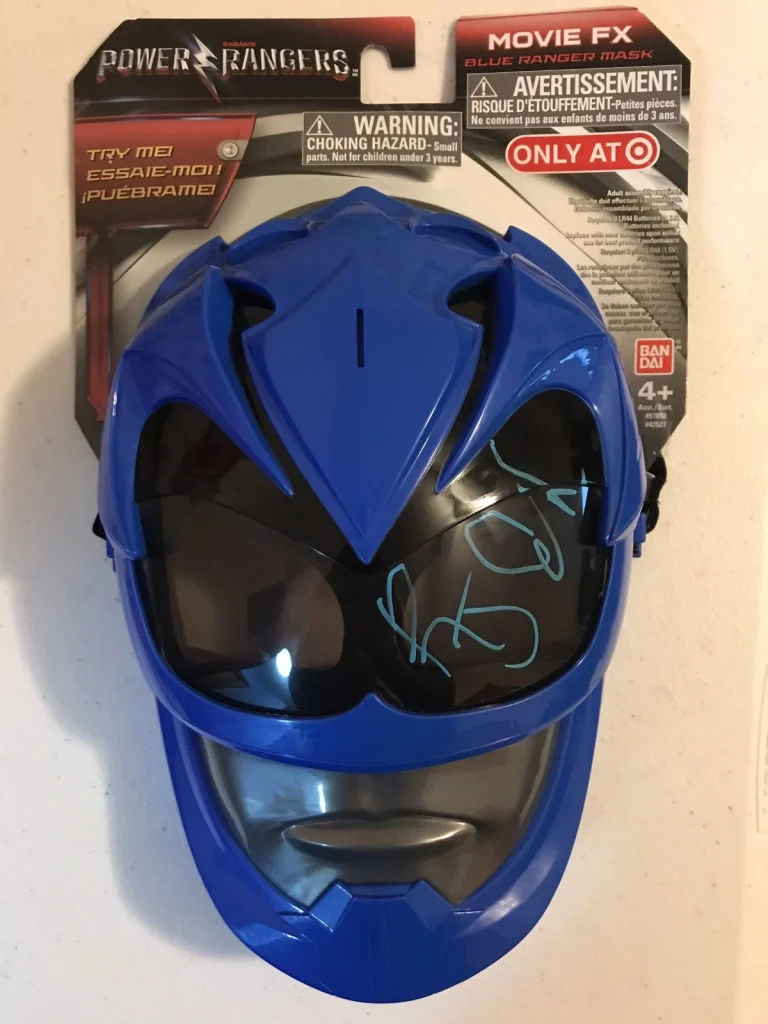 RJ Cyler Signed Autographed Fx Blue Power Ranger Talking Mask Billy Coa