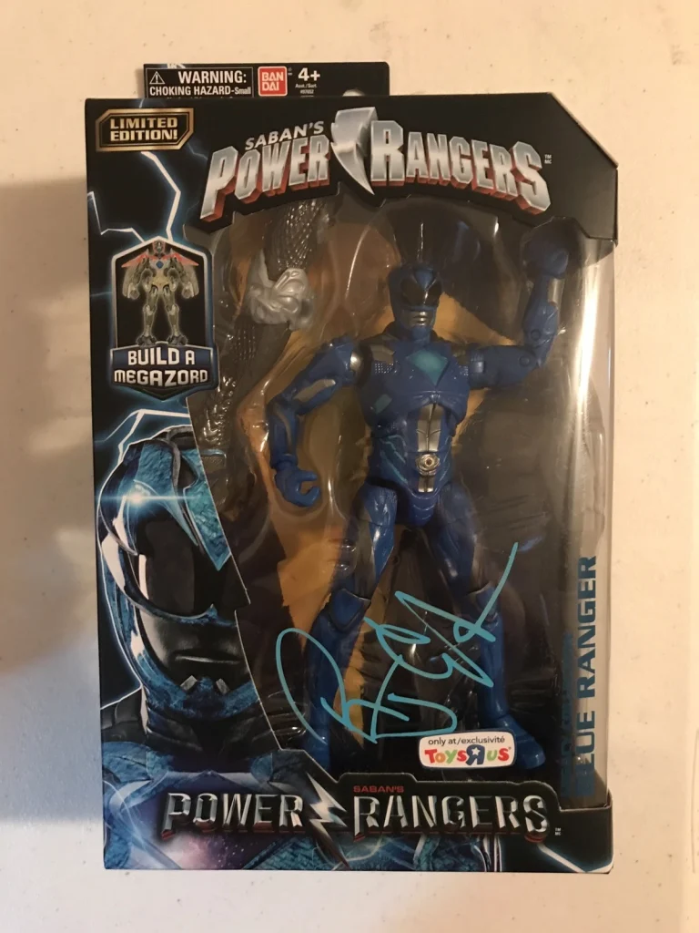 RJ Cyler Signed Autographed Blue Power Ranger Action Figure Exclusive Rare