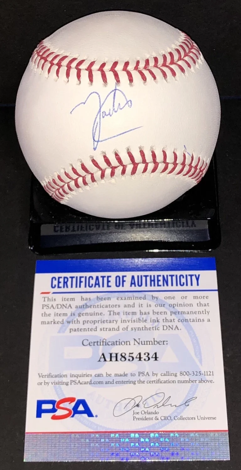 Yadier Alvarez Signed Autographed Los Angeles Dodgers Oml Baseball Psa/Dna