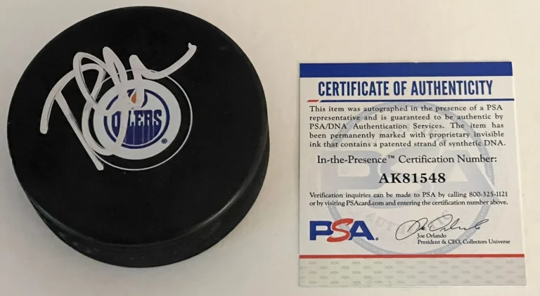 Todd Mclellan Signed Autographed Edmonton Oilers Hockey Puck PSA/DNA