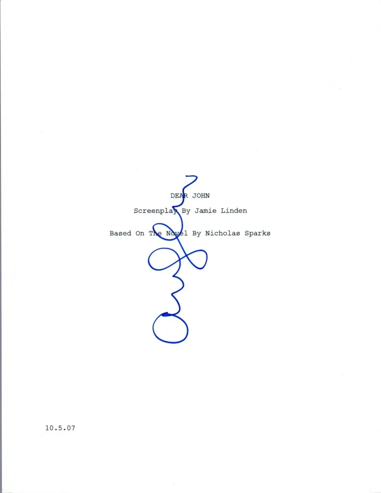Amanda Seyfried Signed Autographed DEAR JOHN Movie Script COA VD