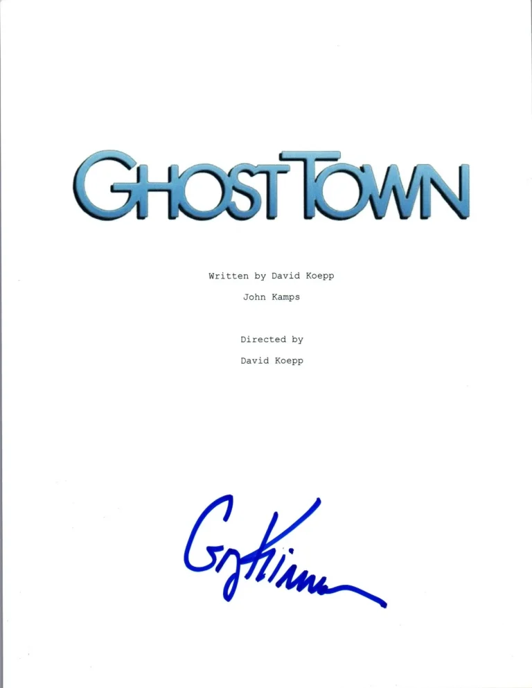 Greg Kinnear Signed Autographed GHOST TOWN Full Movie Script COA VD