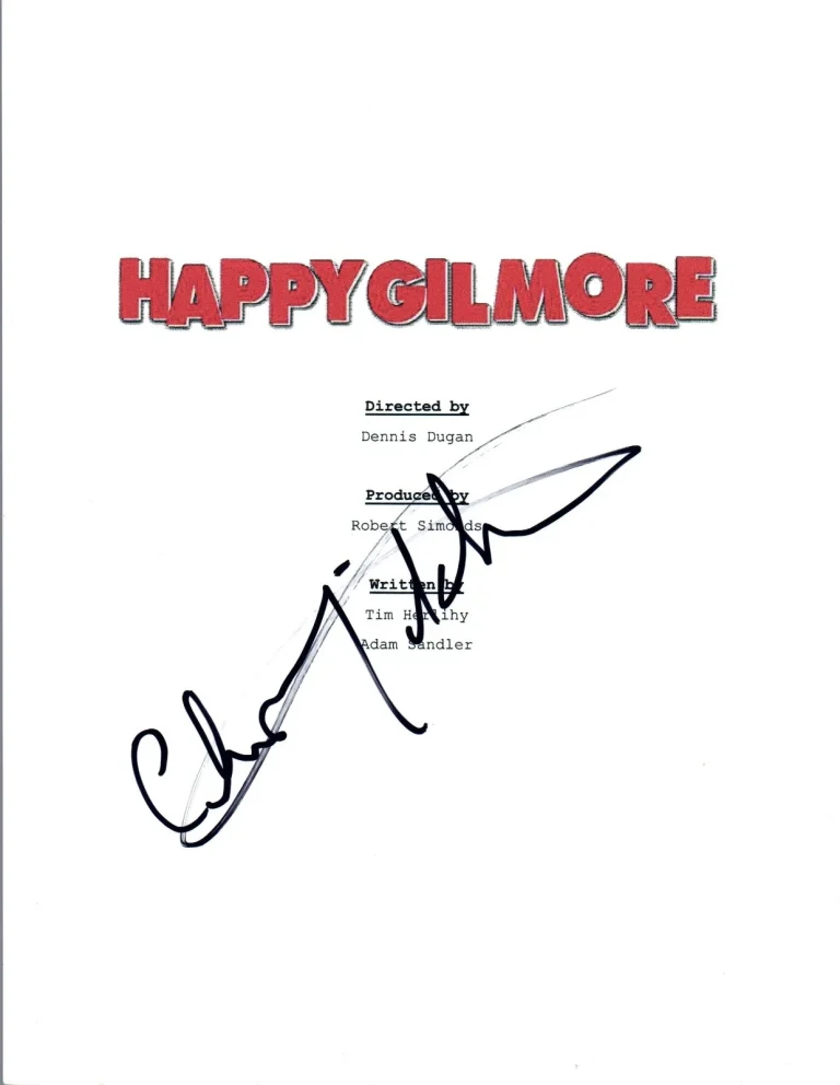 Christopher McDonald Signed Autographed HAPPY GILMORE Movie Script COA VD