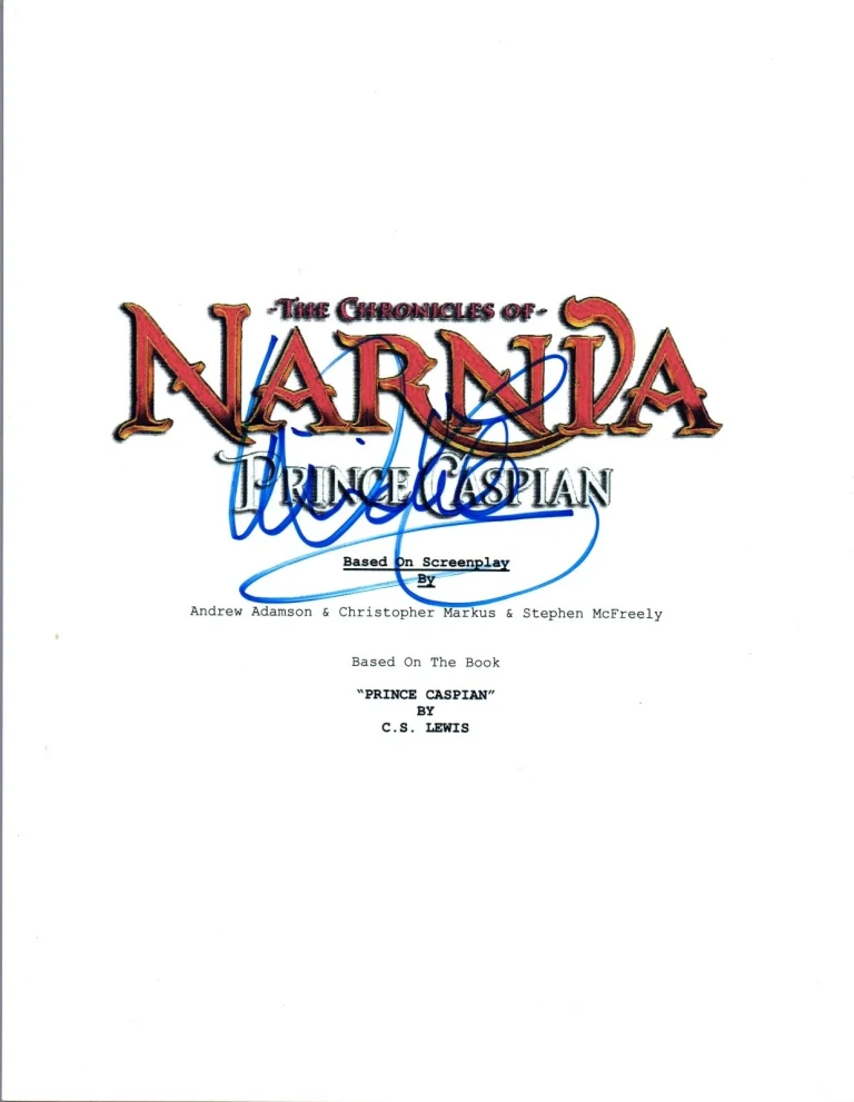 William Moseley Signed Autographed THE CHRONICLES OF NARNIA Movie Script COA VD