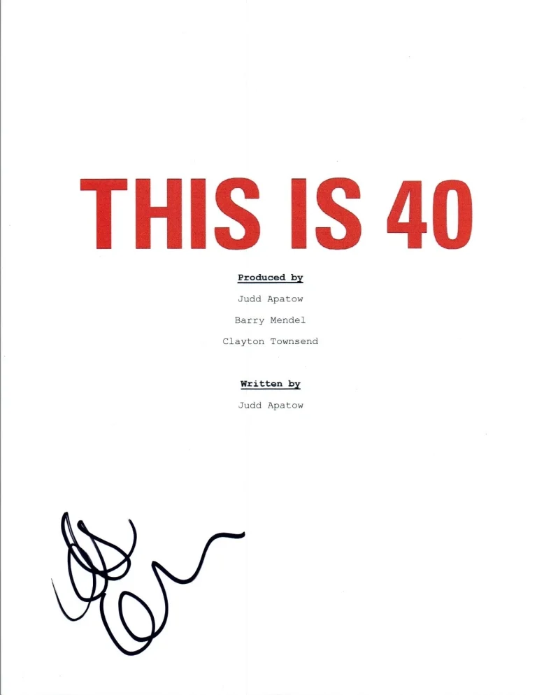Leslie Mann Signed Autographed THIS IS 40 Full Movie Script COA VD