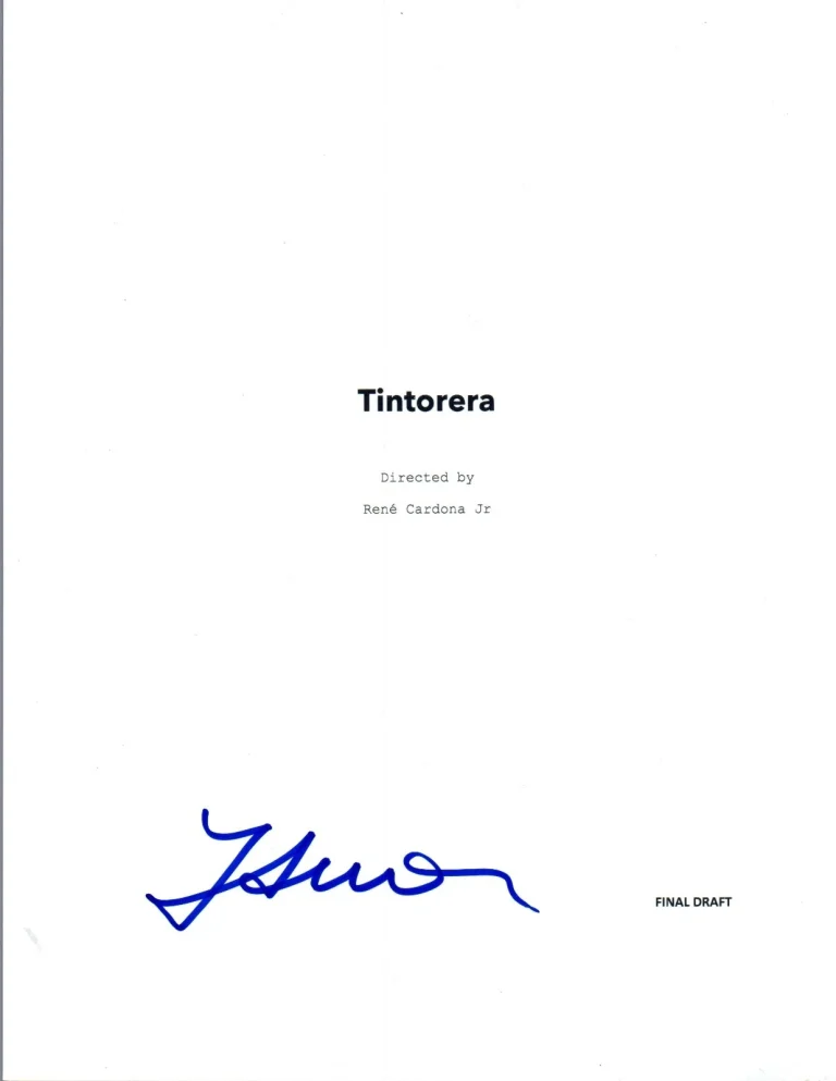 Fiona Lewis Signed Autographed TINTORERA Full Movie Script COA VD