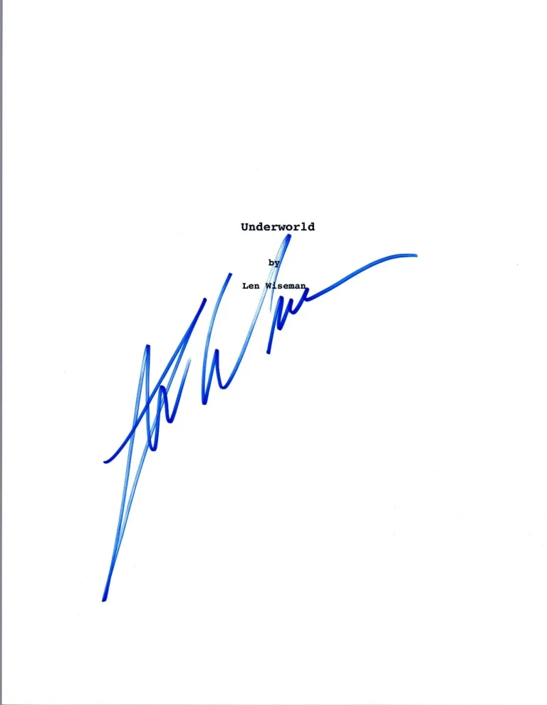 Len Wiseman Signed Autographed UNDERWORLD Full Movie Script COA VD