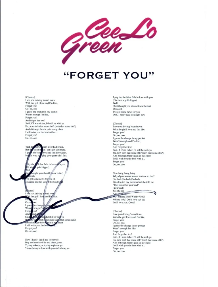 Cee Lo Green Signed Autographed 