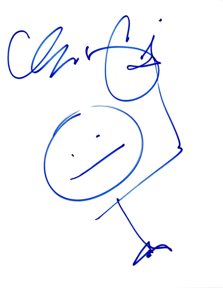 George Lopez Signed Autographed Hand Drawn Sketch COA VD