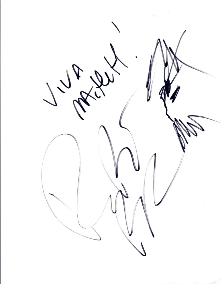 Robert Rodriguez Signed Autographed Hand Drawn Sketch Machete COA VD