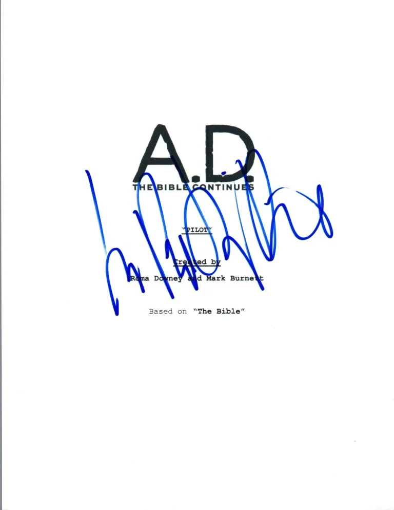Juan Pablo Di Pace Signed Autograph A.D. The Bible Continues Script Cover COA VD
