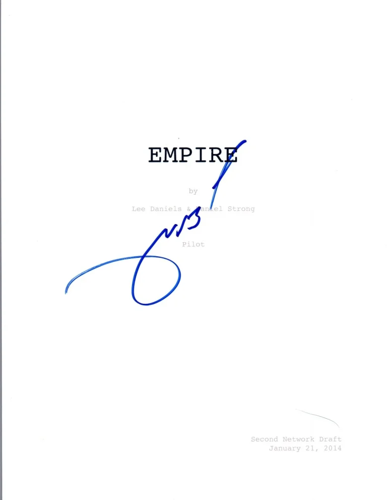 Terrence Howard Signed Autographed EMPIRE Pilot Episode Script COA VD
