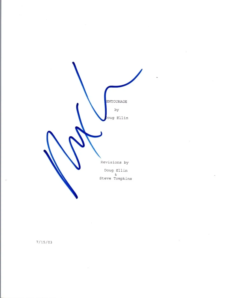 Rex Lee Signed Autographed ENTOURAGE Pilot Episode Script COA VD