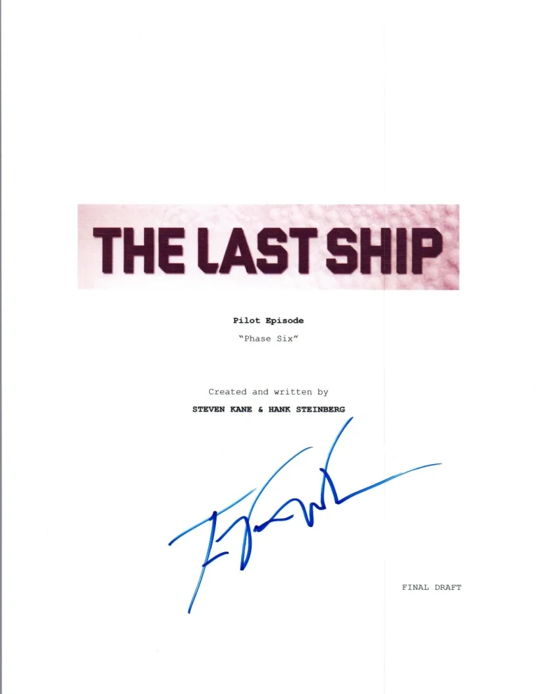 Travis Van Winkle Signed Autographed THE LAST SHIP Pilot Episode Script COA VD