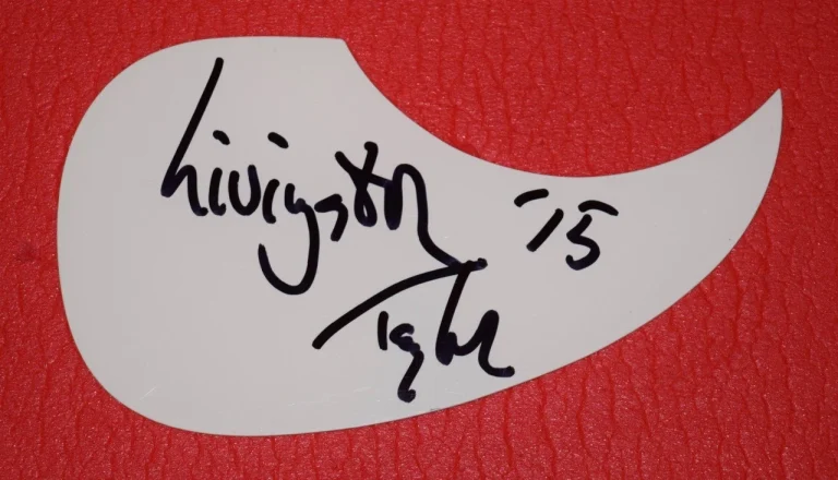 Livingston Taylor Signed Autographed Acoustic Guitar Pickguard Folk Singer James