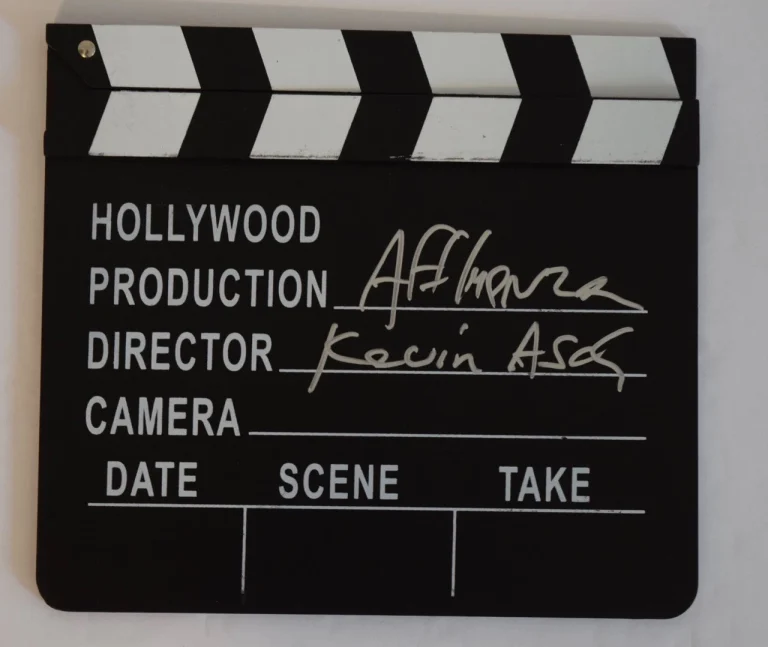 Kevin Asch Signed Autographed Clapboard Director of AFFLUENZA  COA VD
