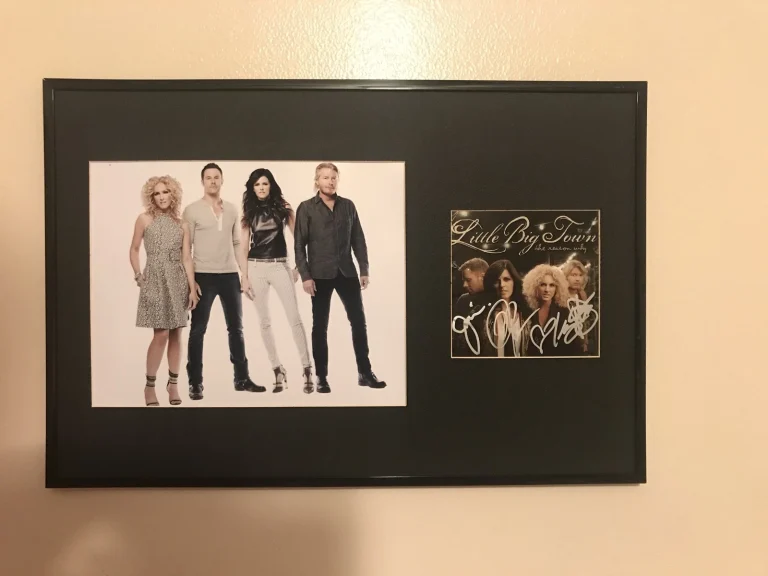 Little Big Town Signed Auto The Reason Why Custom Framed Cd Cover All 4 Psa/Dna