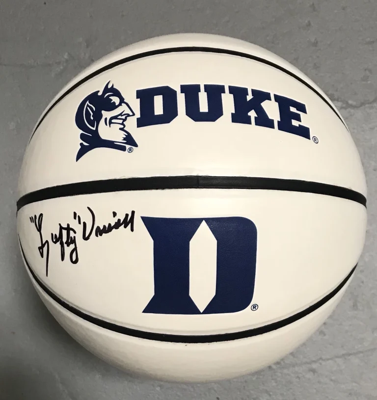 Charles Lefty Driesell Signed Autographed Duke Maryland Logo Basketball Psa/Dna