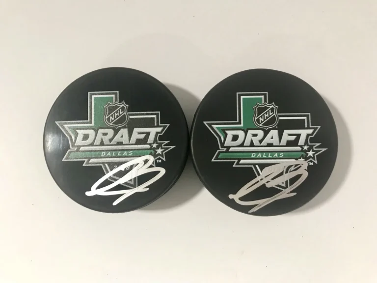 Xavier Bouchard Signed Autographed 2018 NHL Draft Puck 1st Round Pick PSA/DNA