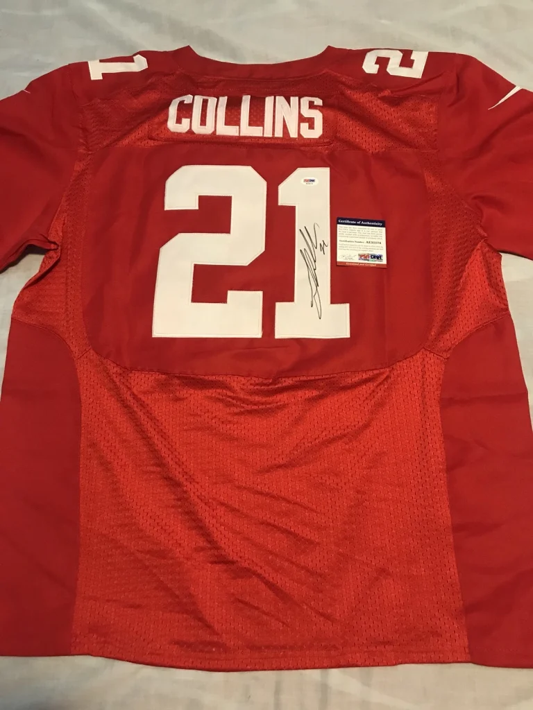 Landon Collins Signed Autographed New York Giants Red Jersey Psa/Dna