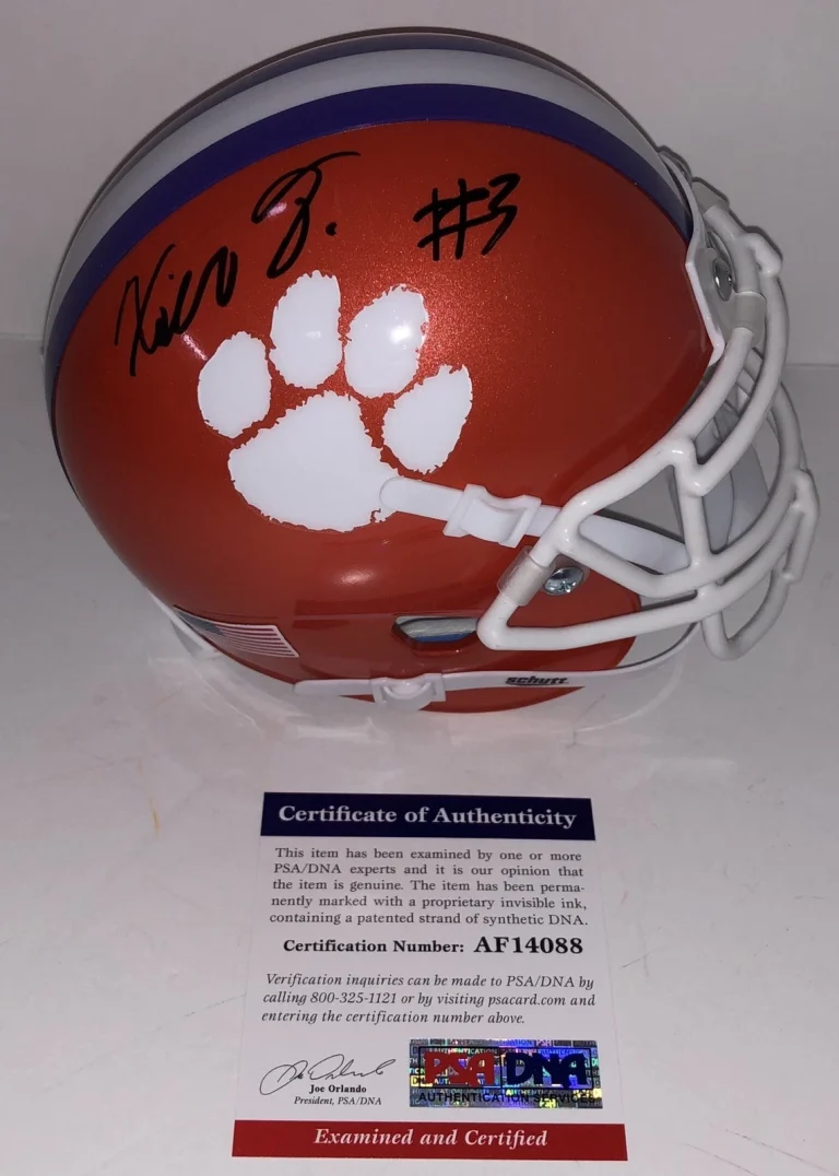 Xavier Thomas Signed Autographed Clemson Tigers Mini Helmet Death Valley Psa/Dna