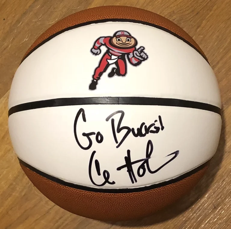 Chris Holtmann Signed Autographed Ohio State Buckeyes Logo Basketball Psa/Dna