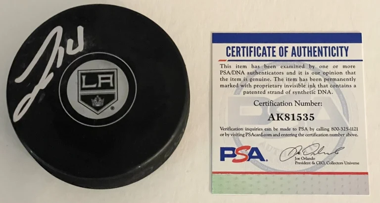 Brendan Leipsic Signed Autographed Los Angeles Kings Logo Hockey Puck PSA/DNA