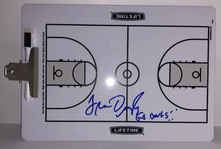 Fran Dunphy Signed Autographed Temple Owls Coaches Clipboard Psa/Dna