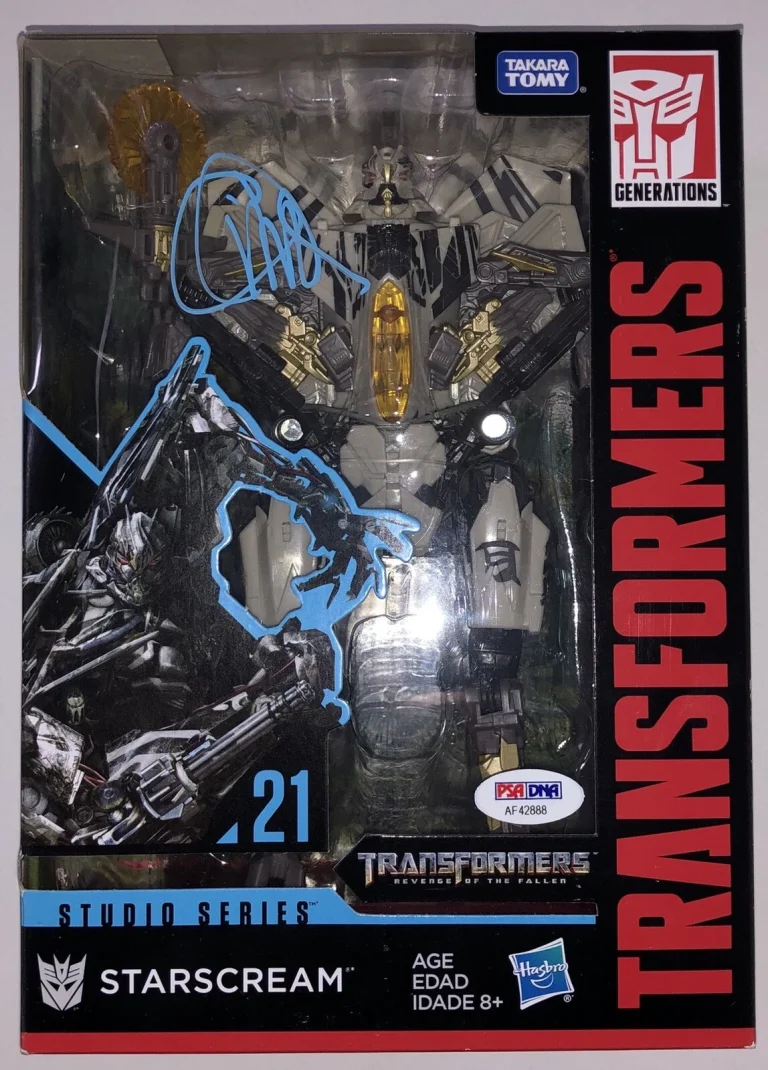 Charlie Adler Signed Auto Real Monsters Starscream Transformers Figure Psa/Dna