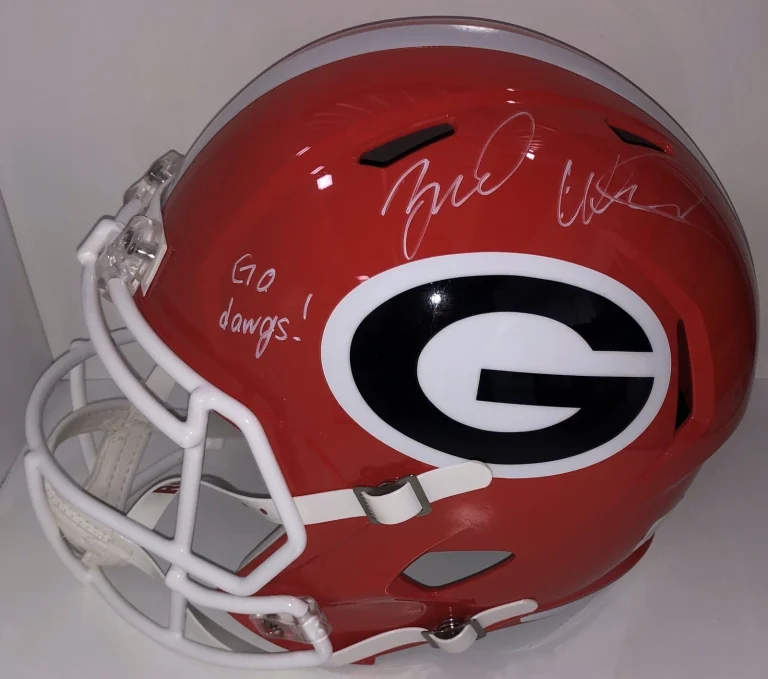 Zamir White Signed Auto Georgia Bulldogs F/S Helmet National Champs Psa/Dna