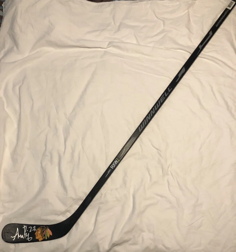 Adam Boqvist Signed Autographed Chicago Blackhawks Stick Stanley Cup Coa
