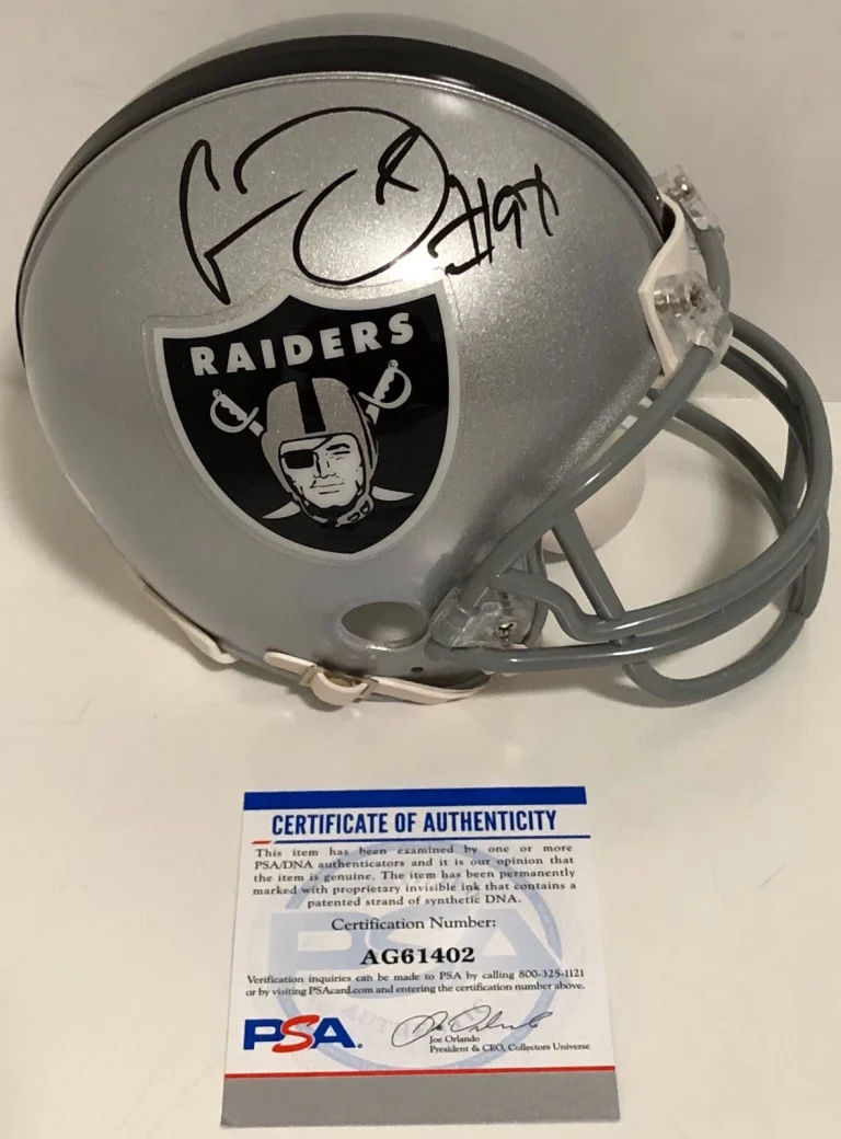 Clelin Ferrell Signed Auto Las Vegas Raiders Mini Helmet Psa/Dna