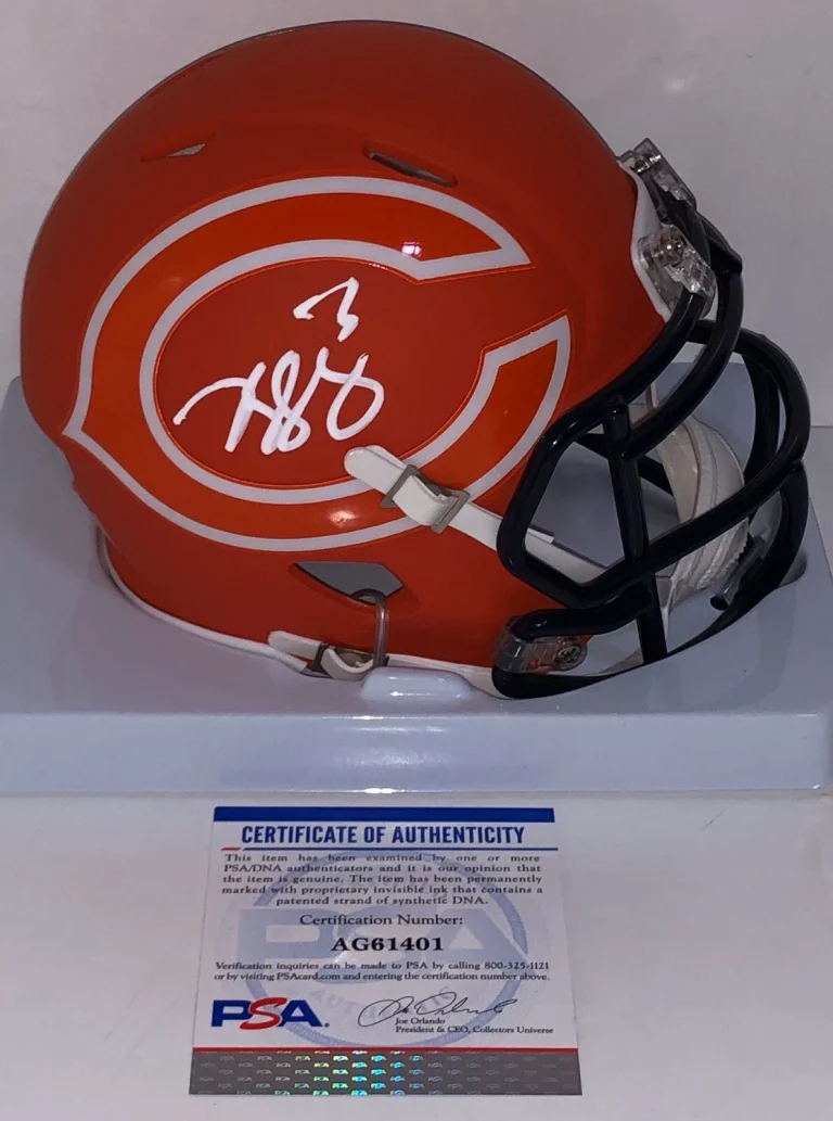Kyle Long Signed Autographed Chiacgo Bears AMP Mini Helmet Psa/Dna