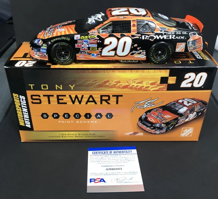 Tony Stewart Signed Home Depot Powerade 1:24 Scale Diecast Car Rare Psa/Dna