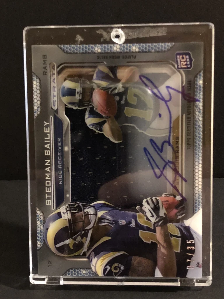 Stedman Bailey 2013 Topps Strata Rc Rookie Jersey Auto 07/35
