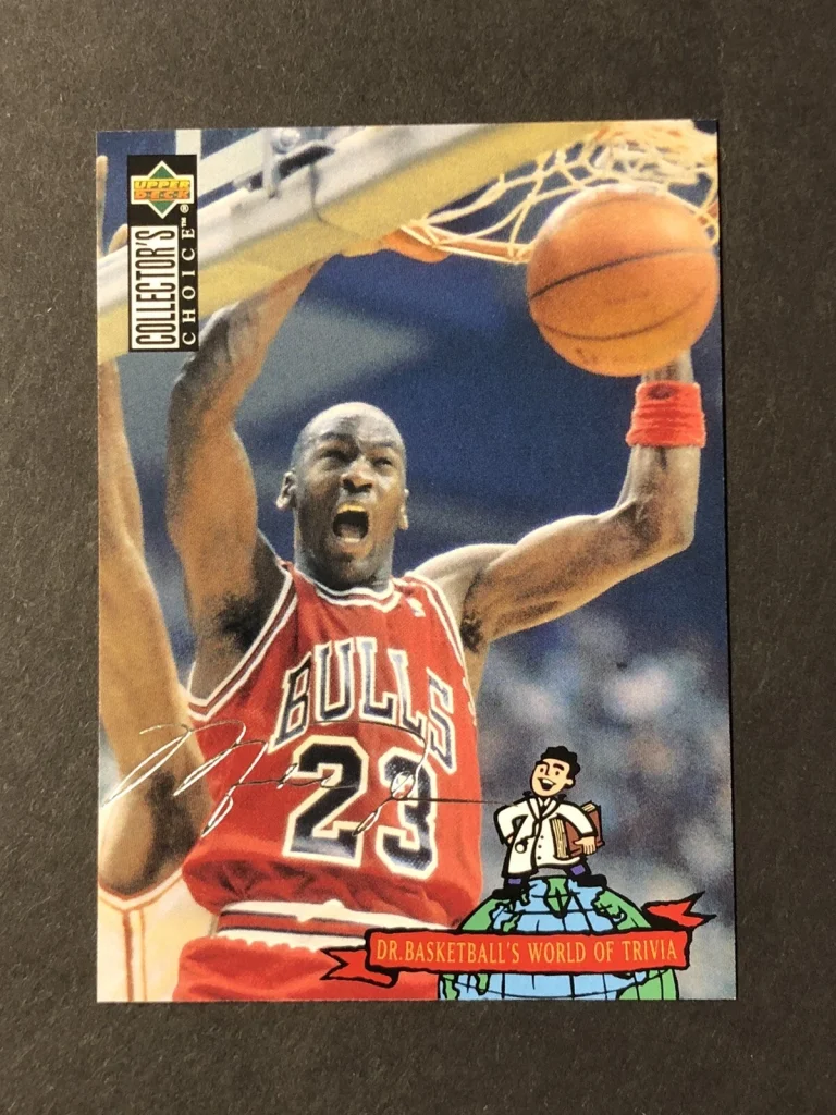 1994 UD Collector's Choice Michael Jordan  World of Trivia #402 Silver Script