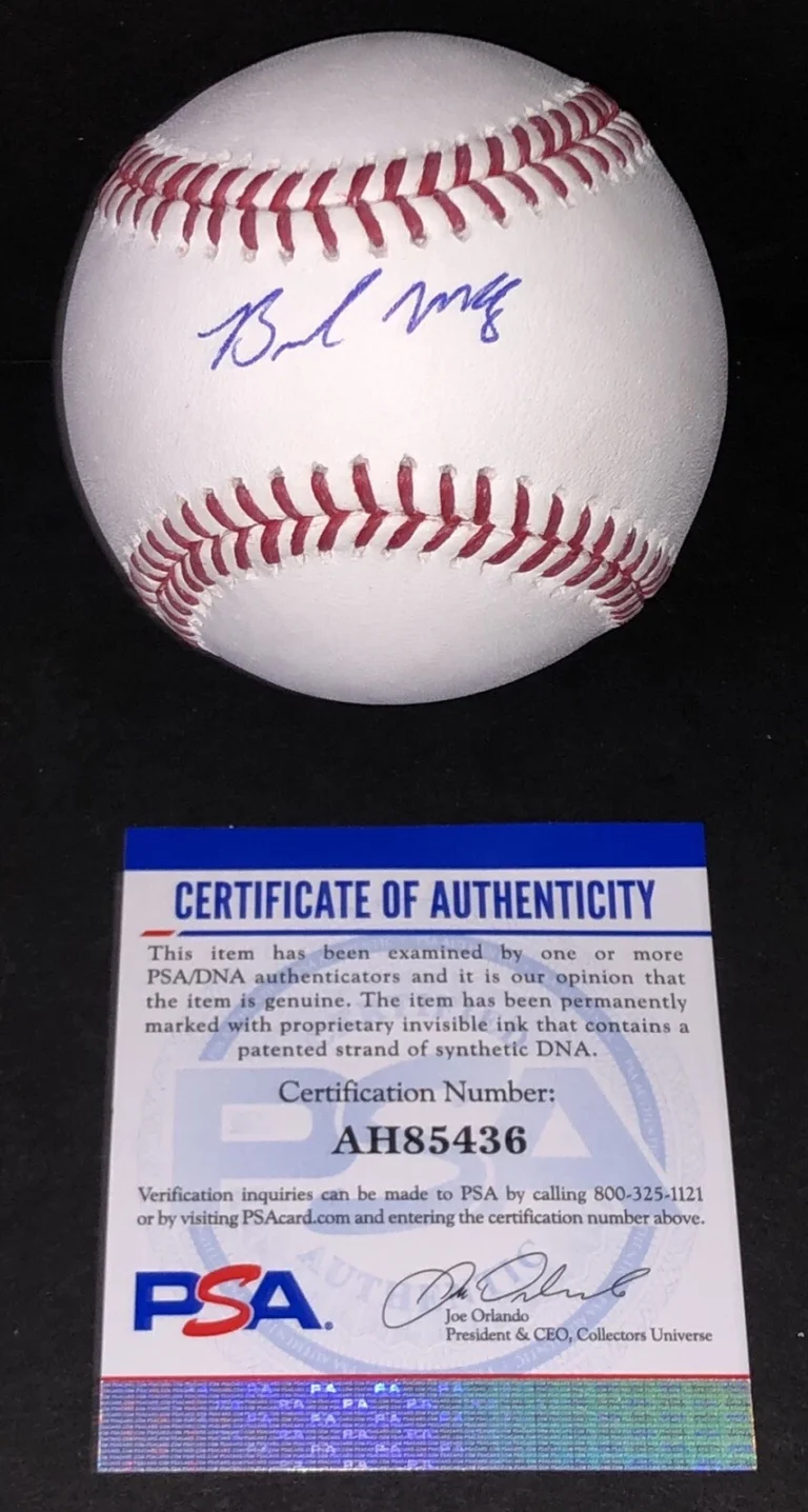 Brendan Mckay Signed Autographed Tampa Bay Rays OML Baseball Psa/Dna