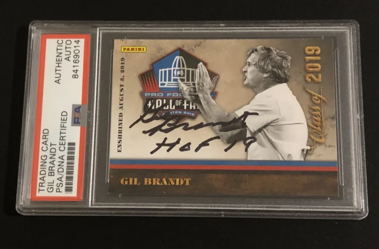 Gil Brandt Signed Autographed Dallas Cowboys Rookie Card HOF 2019 Psa/Dna