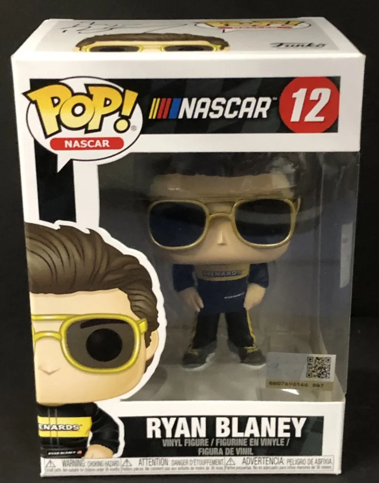 Ryan Blaney Signed Autographed Menards Funko Pop Vinyl Nascar Psa/Dna