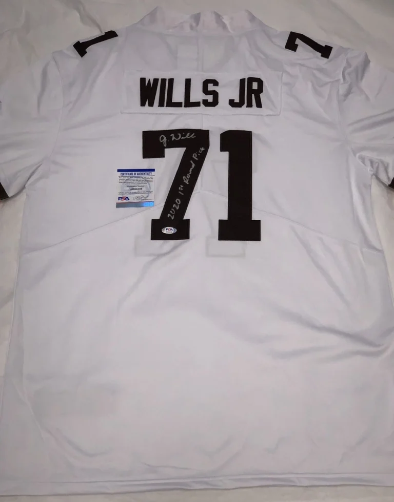 Jedrick Wills Signed Autographed Cleveland Browns Jersey #1 Pick Psa/Dna