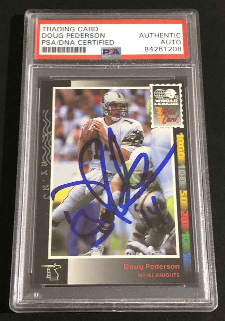 Doug Pederson Signed Autographed Eagles Packers Rookie Card Psa/Dna