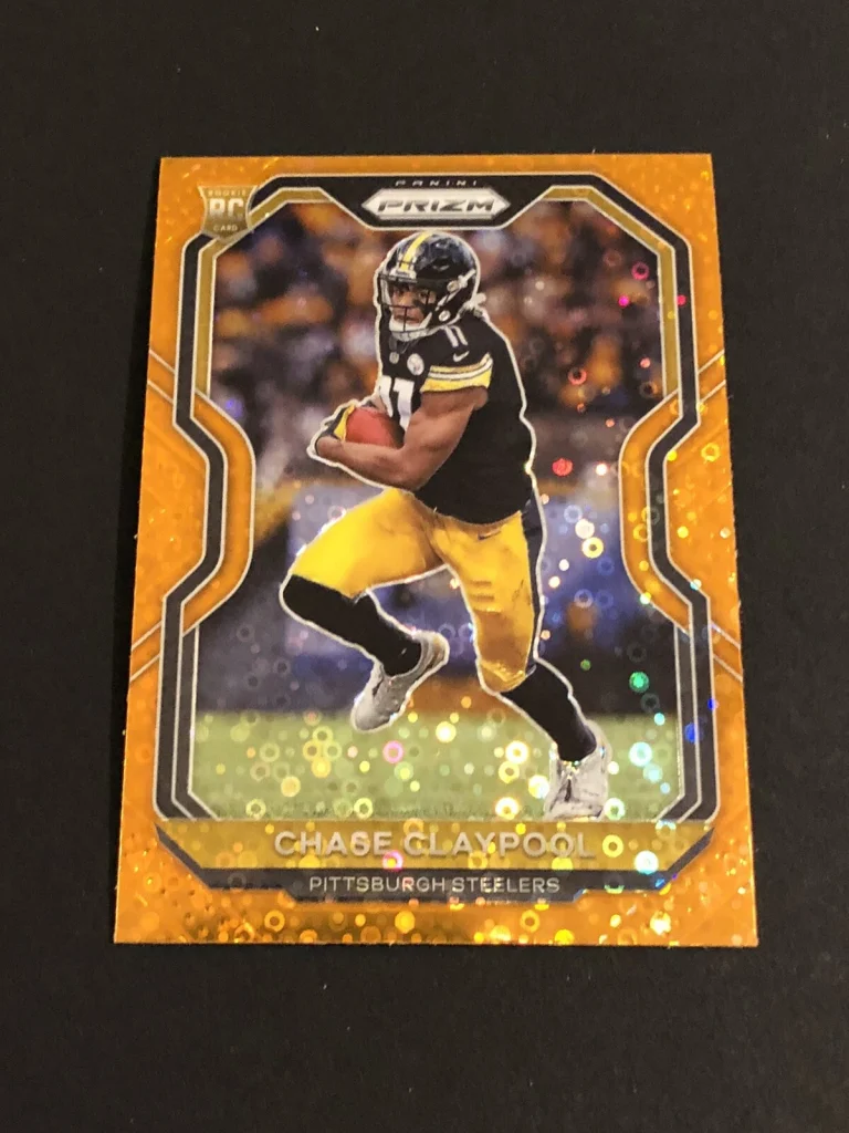 2020 Panini Prizm Chase Claypool Orange Disco #392 Pittsburgh Steelers
