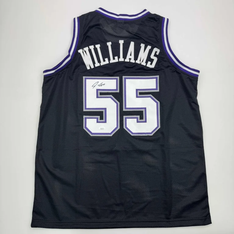Autographed/Signed JASON WILLIAMS Sacramento Black Basketball Jersey PSA/DNA COA