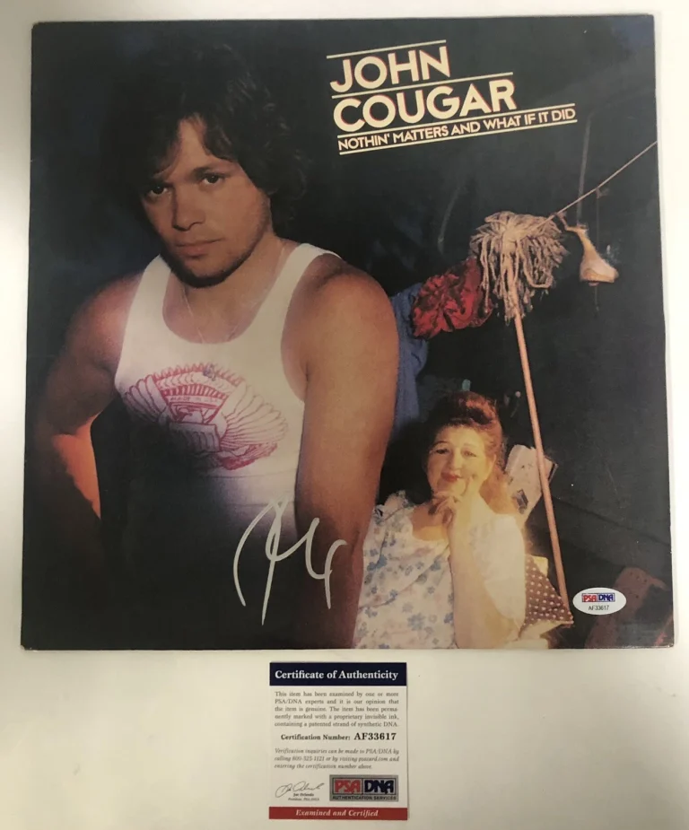 John Cougar Mellencamp Signed Autographed Vinyl Album Nothin Matters Psa/Dna