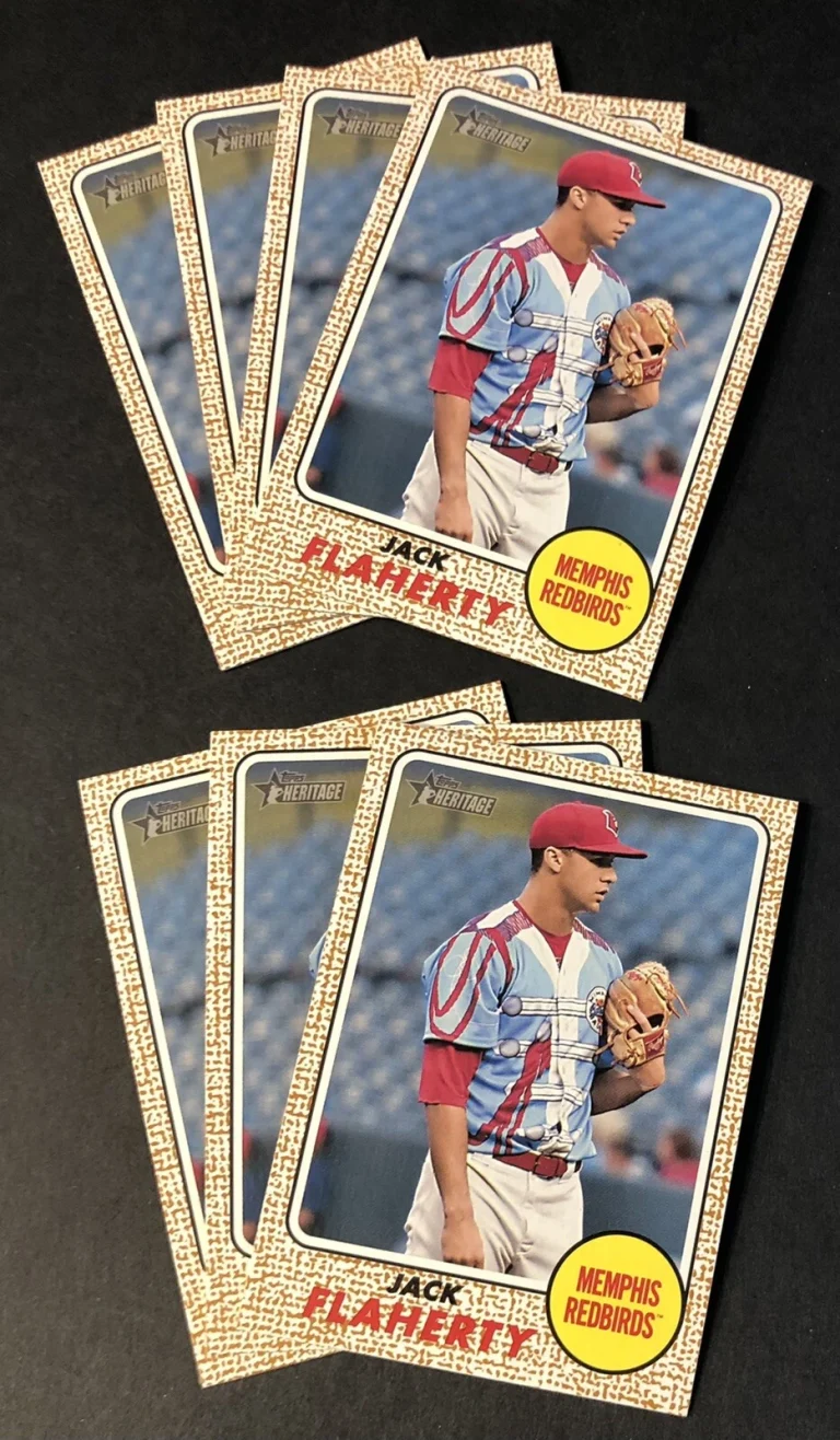 (7) 2017 TOPPS HERITAGE MINORS #54 JACK FLAHERTY LOT  MEMPHIS REDBIRDS