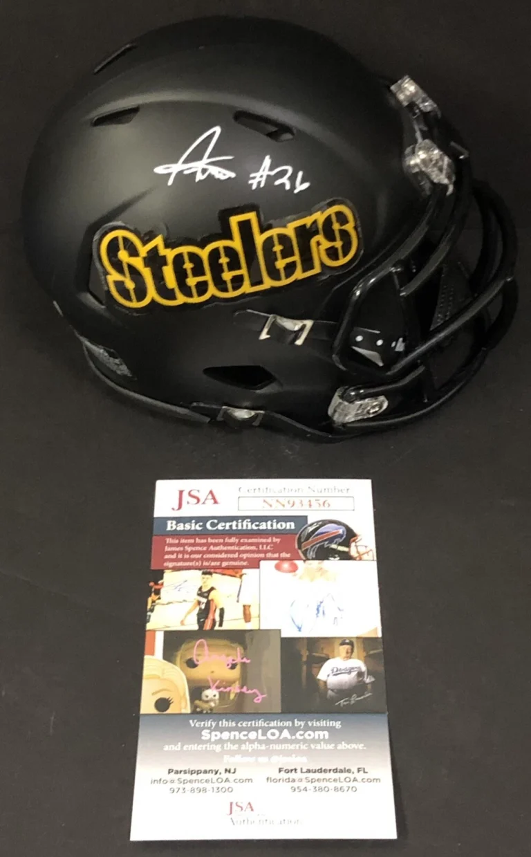 Anthony McFarland Signed Autographed Pittsburgh Steelers Custom Mini Helmet JSA