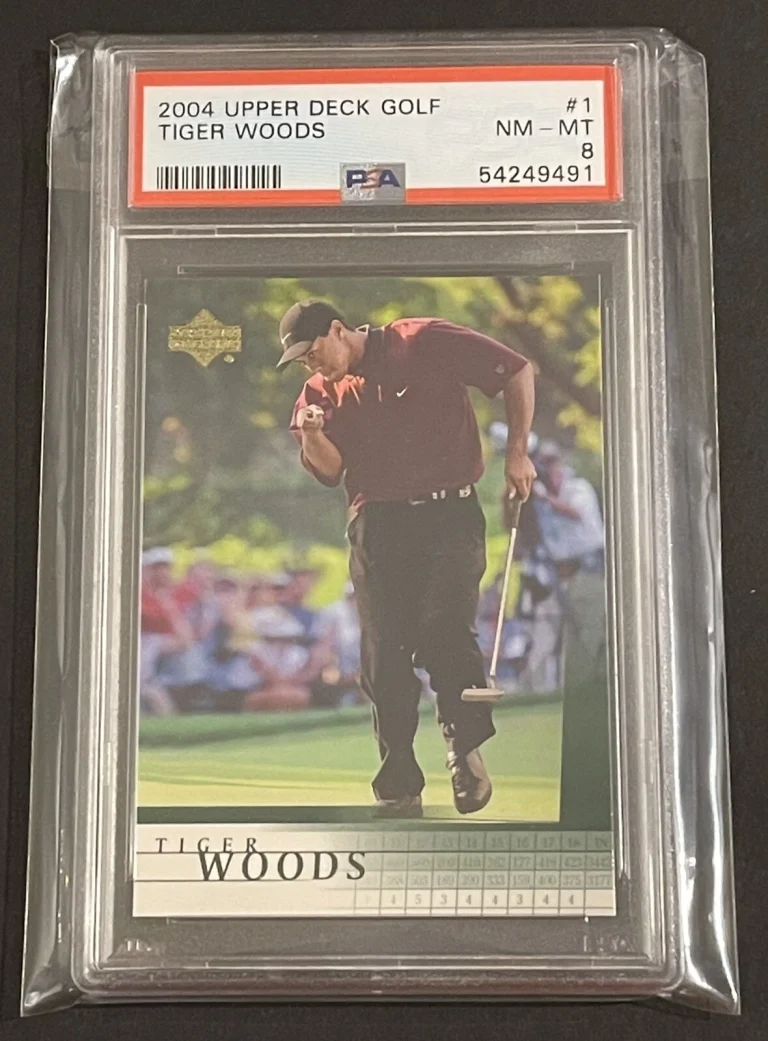 TIGER WOODS 2001 Upper Deck Rookie RC Card #1 PSA 8 NM-MT