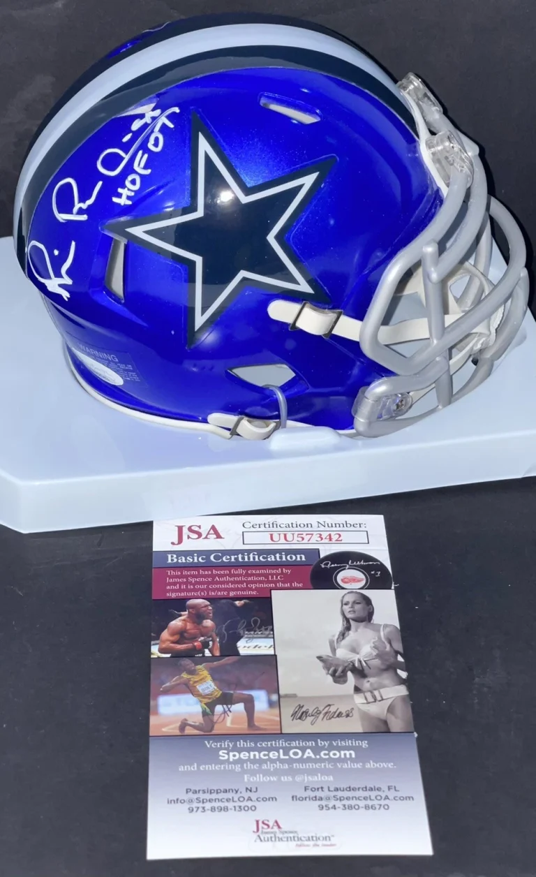 Michael Irvin Signed Autographed Dallas Cowboys Flash Mini Helmet Playmaker JSA